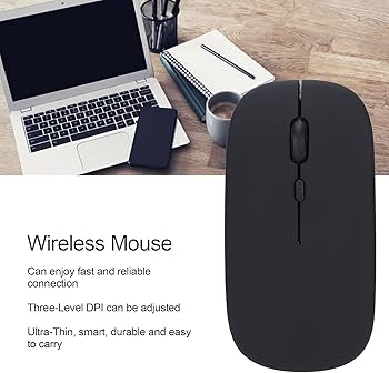 Mouse Inalambrico Negro - Imagen 2