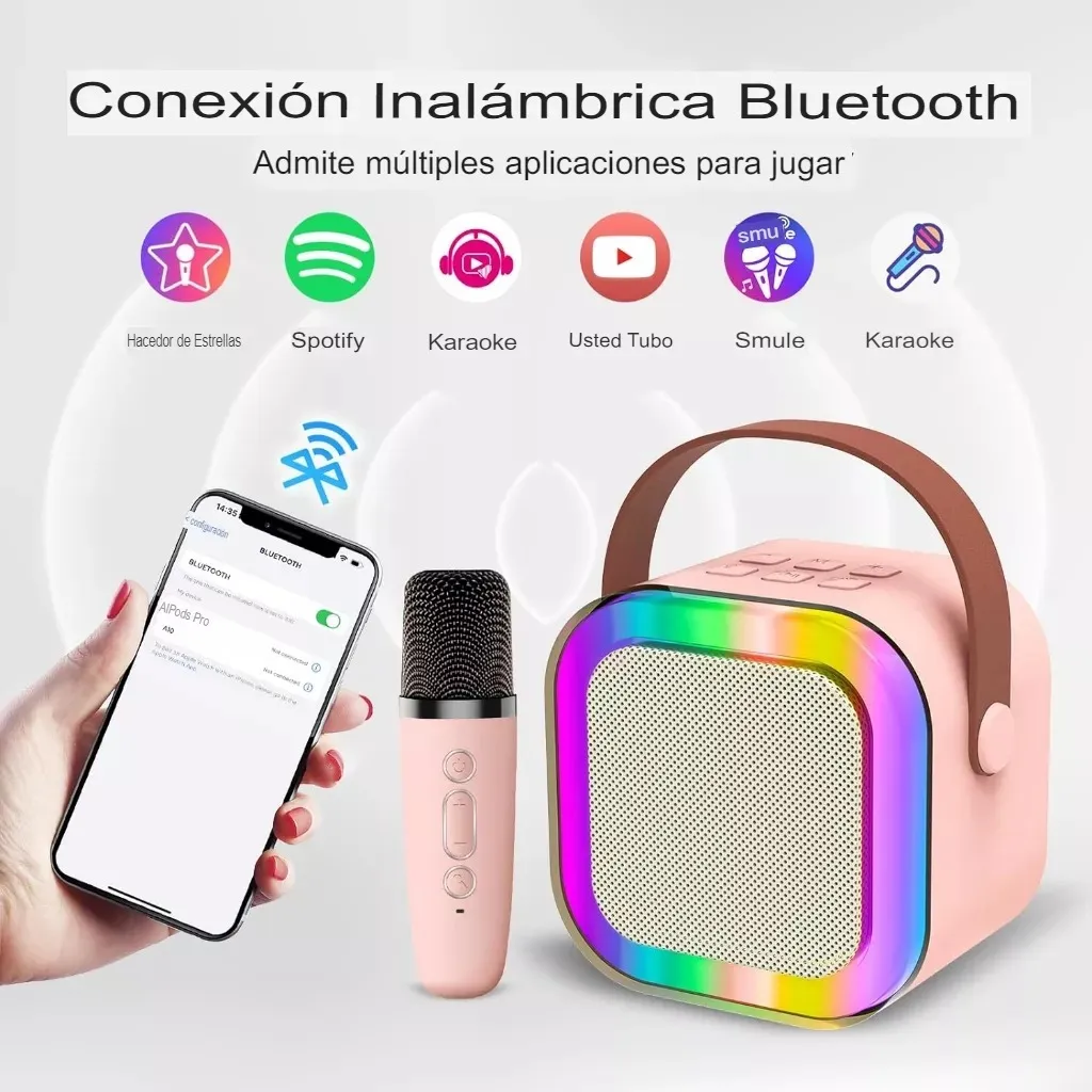 Parlante Bt Portátil Mini Con Mic Inalámbrico - Imagen 3