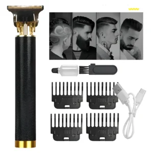 Maquina Barber Vintage T9 Barberia Profesional Recargable